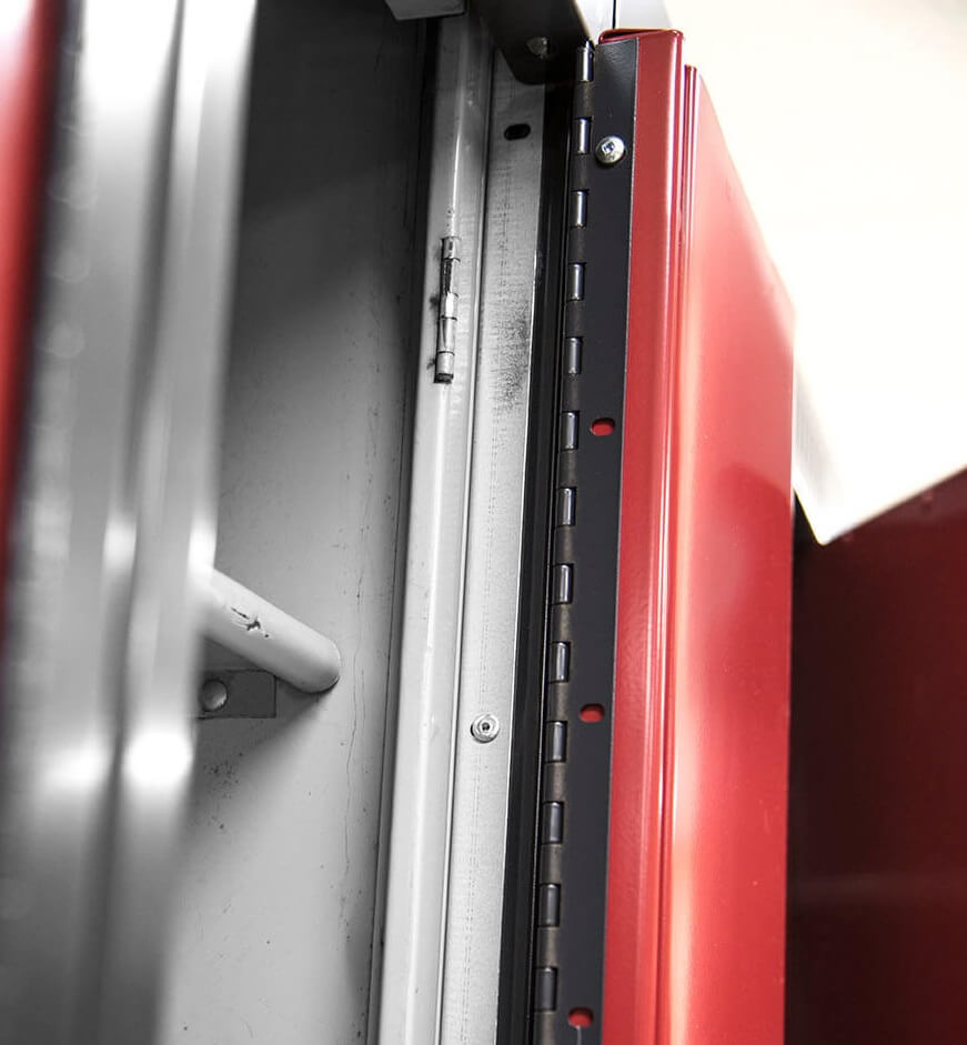 Red open locker door M1 Secure Storage
